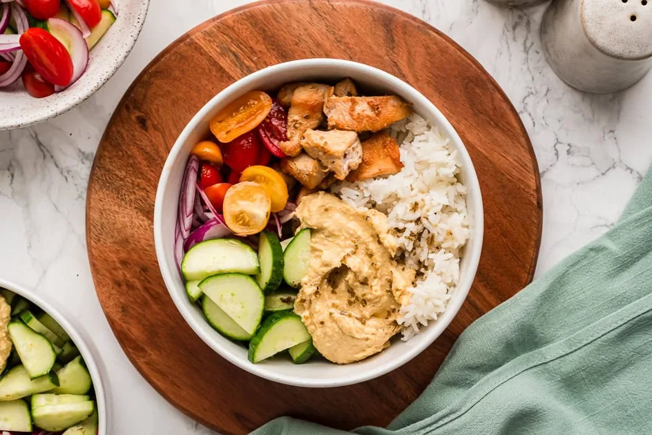 Flavorful Greek Chicken Rice Bowl Recipe